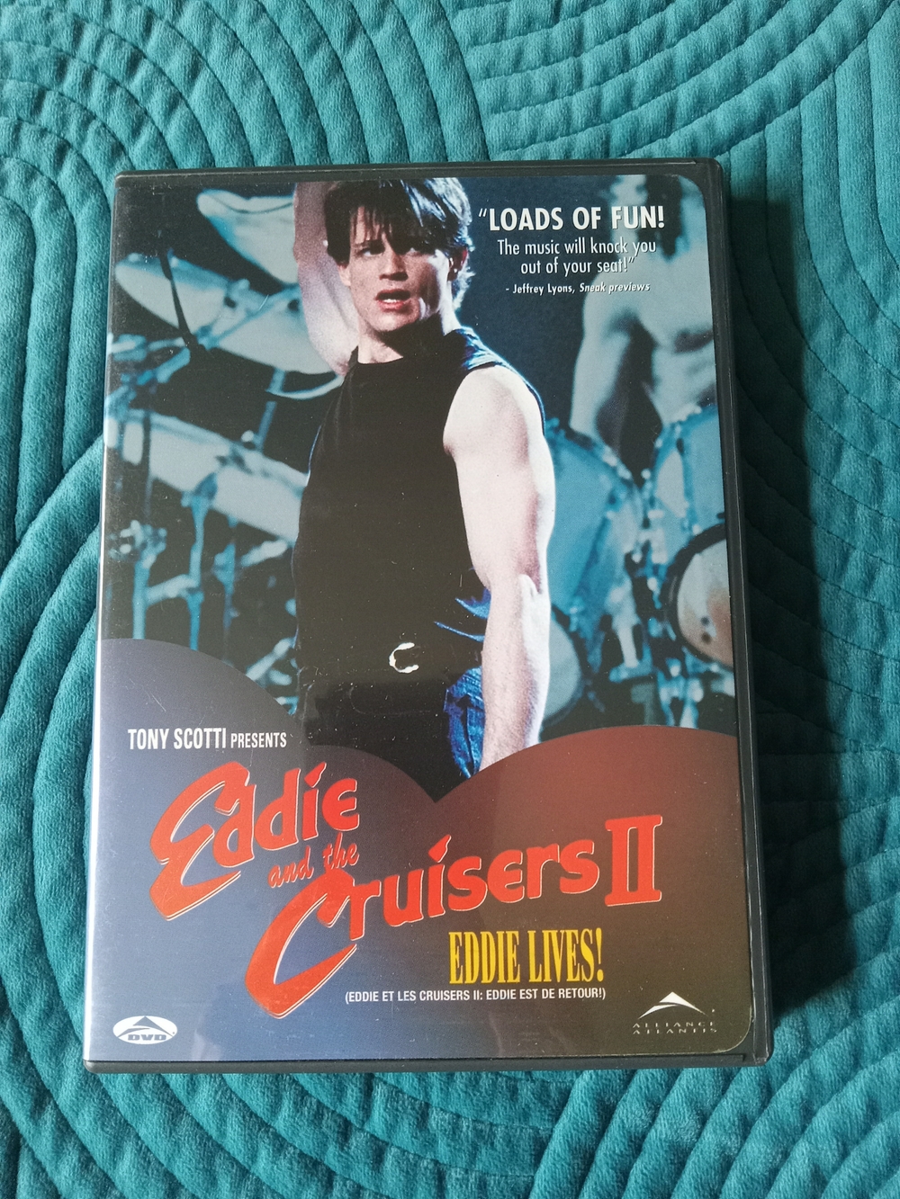DVD Of 1989 musical drama film Eddie and the Cruisers II: Eddie Lives!.